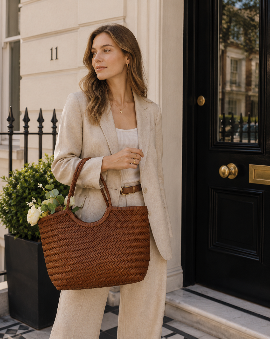 The Burford Woven Tote