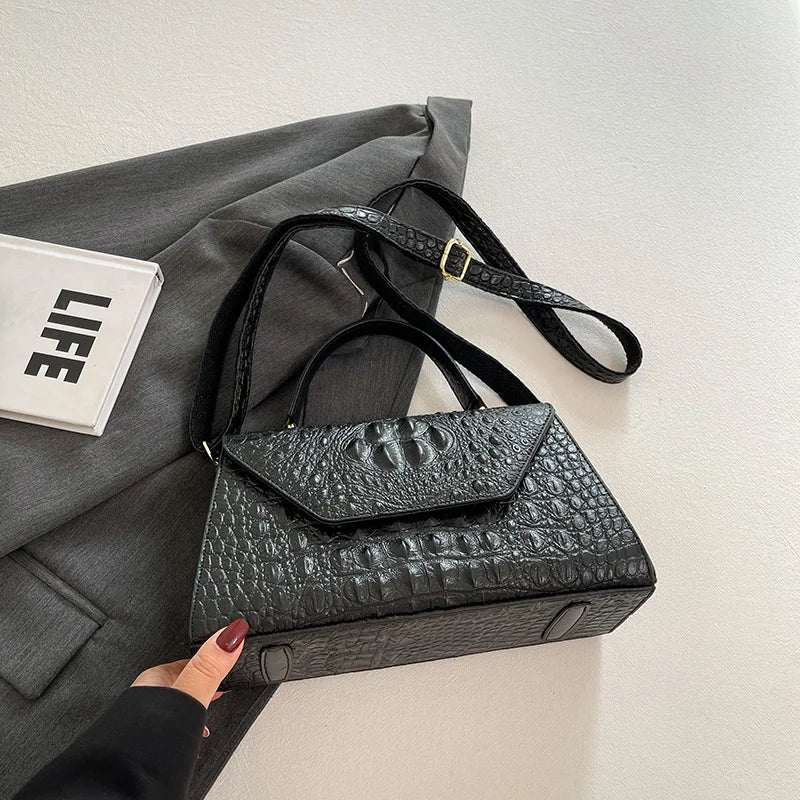 Mayfair Croc Satchel