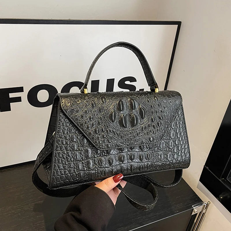 Mayfair Croc Satchel