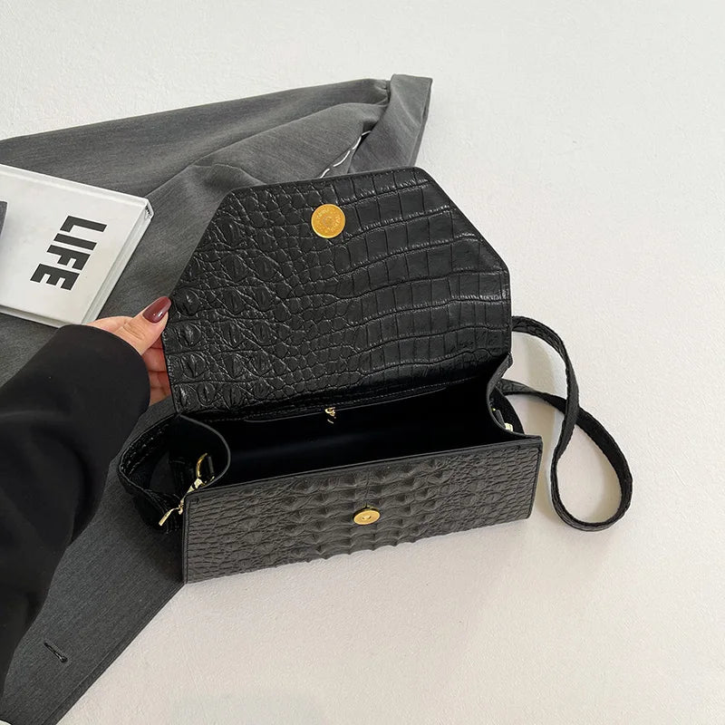 Mayfair Croc Satchel