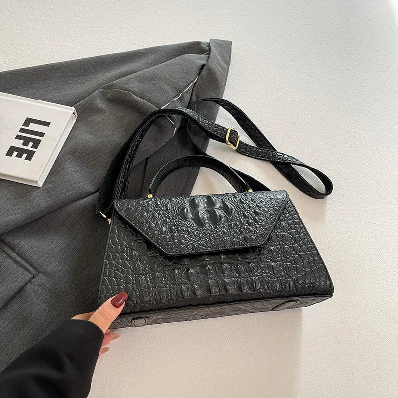 Mayfair Croc Satchel