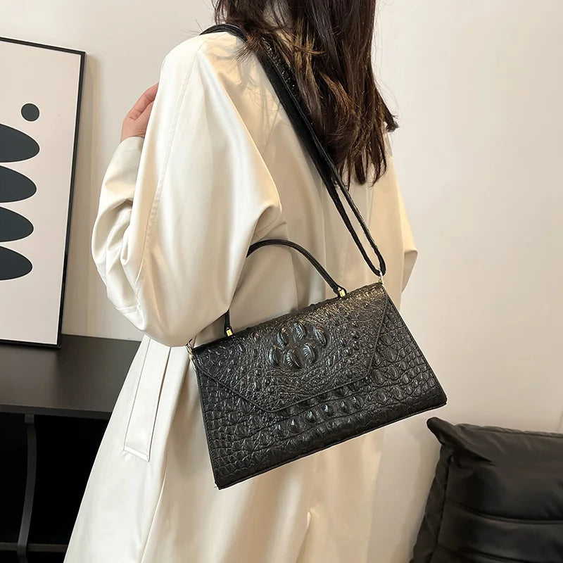 Mayfair Croc Satchel