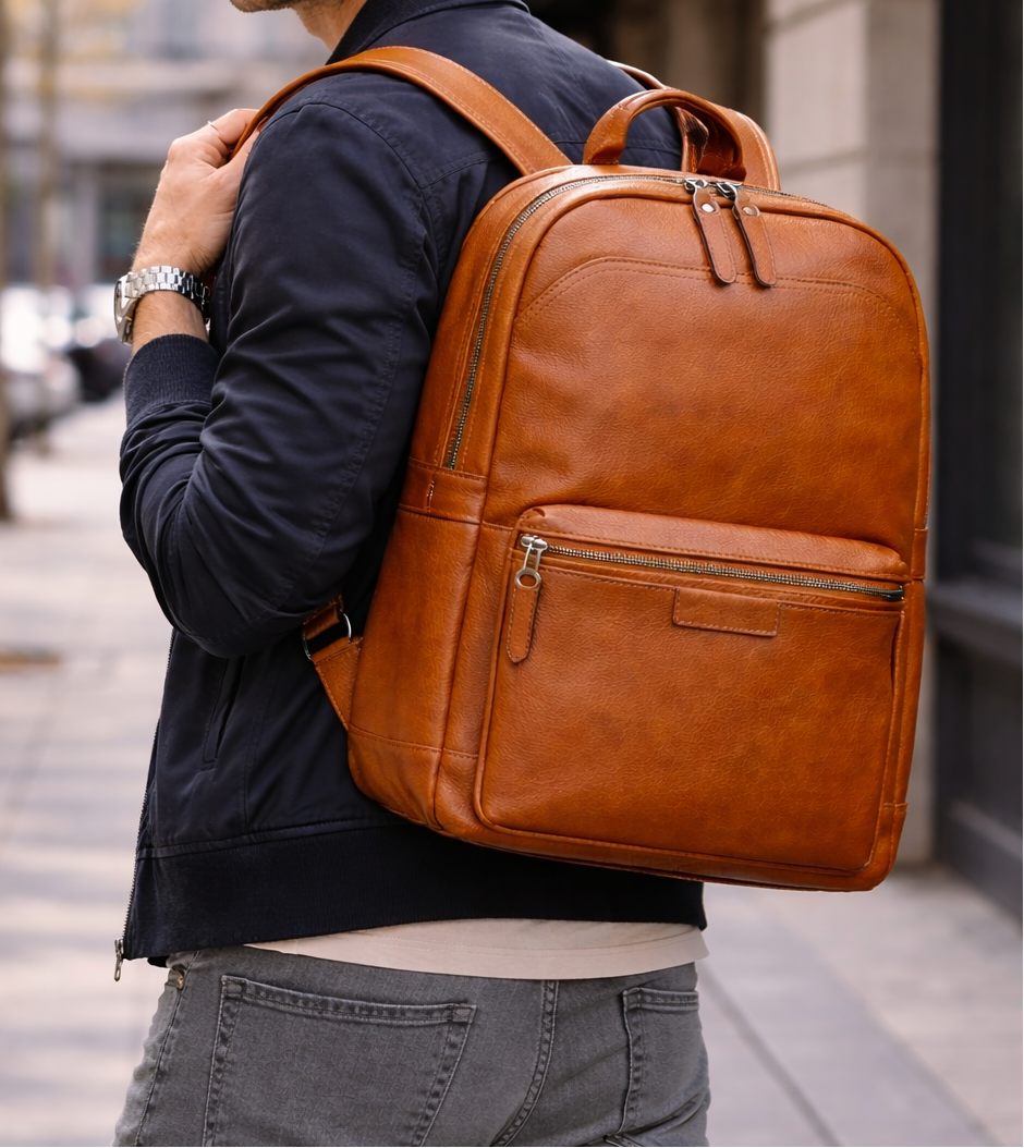 Urban Leather Backpack